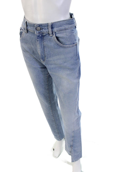 DL1961 Unisex Straight Jeans Light Blue High Rise Button Fly Size 24