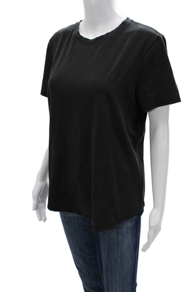 Lululemon Women Black Basic T-Shirt Crew Neck Short Sleeve Size S