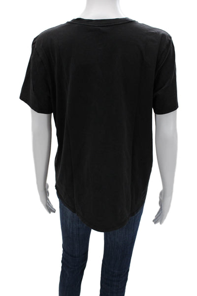 Lululemon Women Black Basic T-Shirt Crew Neck Short Sleeve Size S