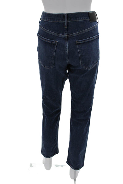Citizens of Humanity Women Mom Cropped Dark Blue Jeans Low Rise Size 30