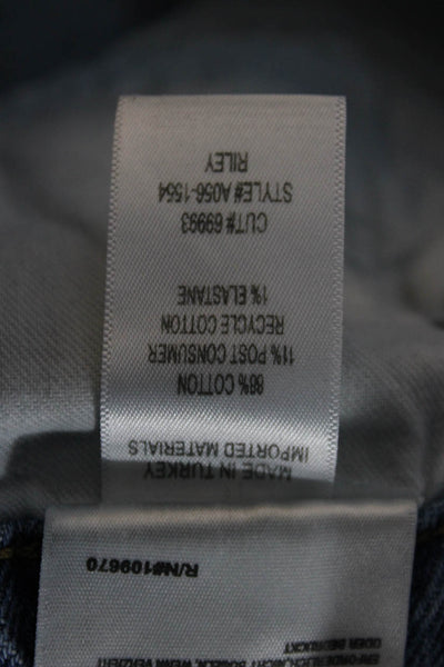 Agolde Womens Cropped Mom Jeans Blue High Rise Size 29