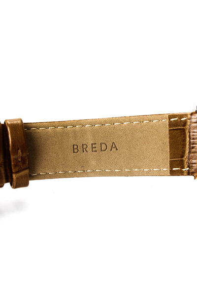 Breda Unisex Stainless Steel Olive Dial Virgil 1736J Quartz Watch 26mm