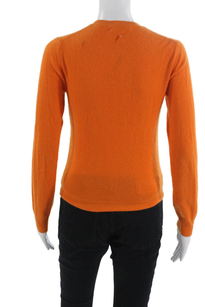 TSE Say Unisex Henley Cashmere Sweater Orange Size XS