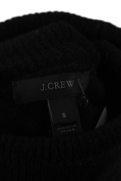 J Crew Unisex Black Merino Alpaca Turtleneck Pullover Long Sleeve Size S