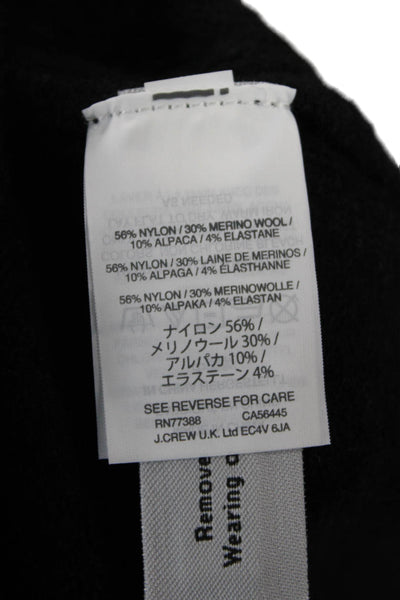 J Crew Unisex Black Merino Alpaca Turtleneck Pullover Long Sleeve Size S
