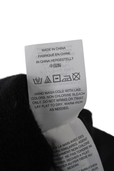 J Crew Unisex Black Merino Alpaca Turtleneck Pullover Long Sleeve Size S