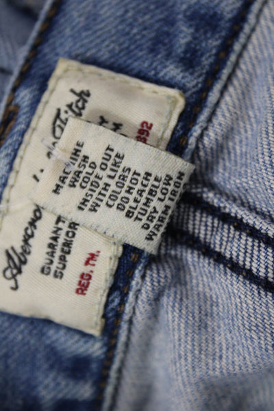 Abercrombie & Fitch Womens Bootcut Flared Blue Jeans Low Rise Button Size 4