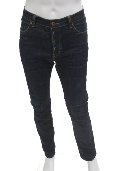Neuw Mens Skinny Dark Blue Jeans Size 34