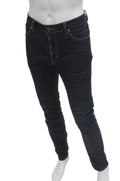 Neuw Mens Skinny Dark Blue Jeans Size 34