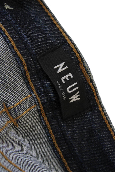 Neuw Mens Skinny Dark Blue Jeans Size 34