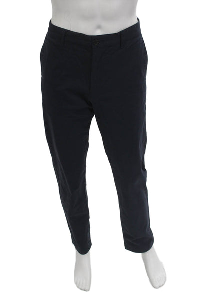 Theory Mens Chino Dress Pants Dark Blue Cotton Size 34