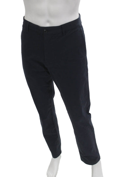 Theory Mens Chino Dress Pants Dark Blue Cotton Size 34