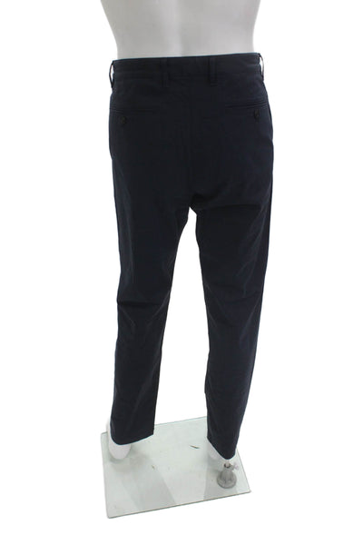 Theory Mens Chino Dress Pants Dark Blue Cotton Size 34