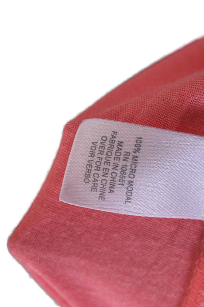 Calypso Saint Barth Women Basic Pink Cashmere Silk T-Shirt Short Sleeve Size M