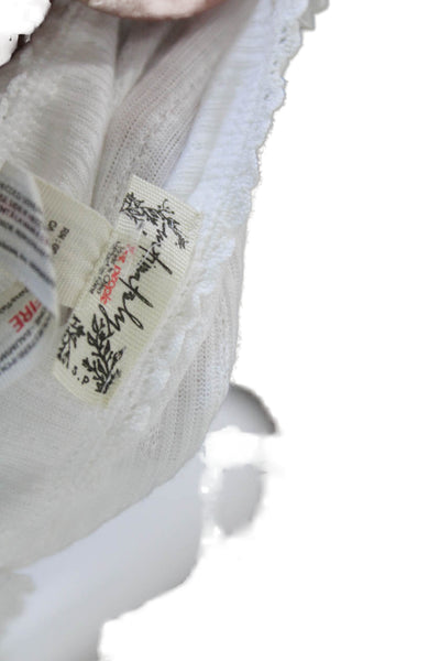 Intimately Free People Womens Camisole White Square Neck Bohemian Size S