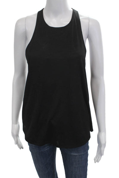 Athleta Womens Basic High Neck Tank Black Size XS