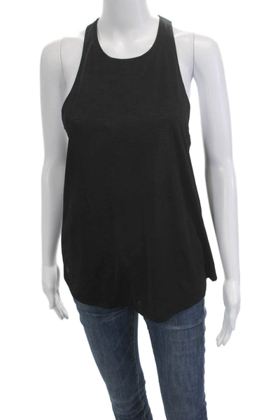 Athleta Womens Basic High Neck Tank Black Size XS