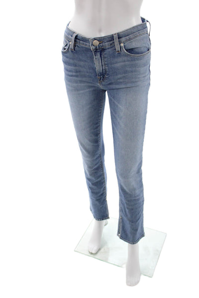 Hudson Womens Skinny Cropped Jeans Blue High Rise Inseam 28 Size 27