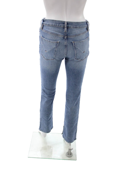 Hudson Womens Skinny Cropped Jeans Blue High Rise Inseam 28 Size 27