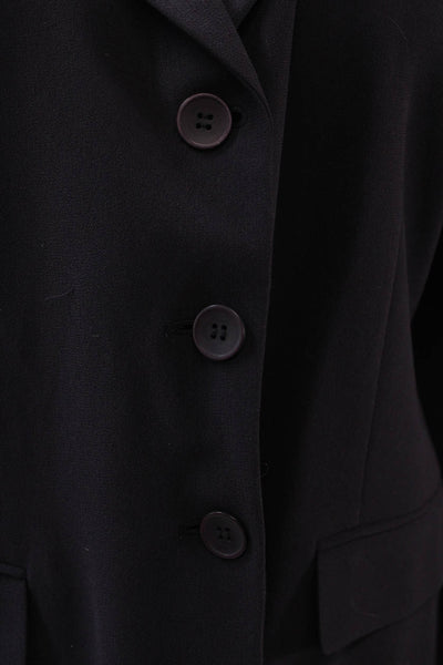Jones New York Women Black Button 2 Piece Suit Long Sleeve 90s Size 12