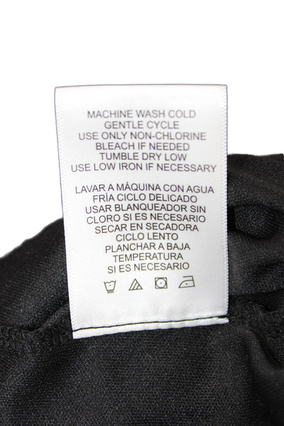 Vince Camuto Womens Pleated Midi Skirt Black 100% Polyester Size M