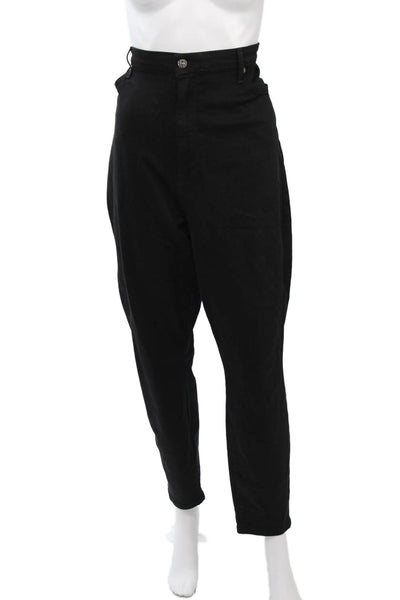 7 For All Mankind Womens Black High Rise Cotton Jeans 90s Inseam 28 Size 34