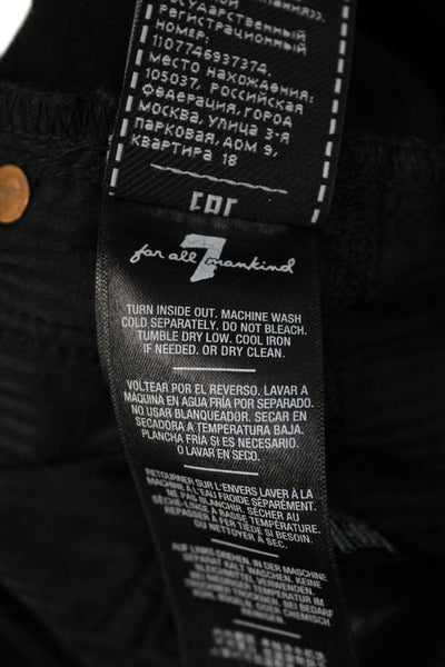 7 For All Mankind Womens Black High Rise Cotton Jeans 90s Inseam 28 Size 34