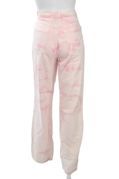 Reformation Womens Jogger Pants Beige High Rise Denim Size 30