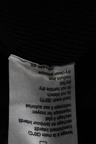 Lacoste Women Mini Straight Pencil Skirt Black Solid Wool Size 34