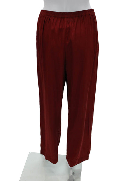 J Crew Women Red Dress Pants 100% Viscose Button Inseam 30 Size XS