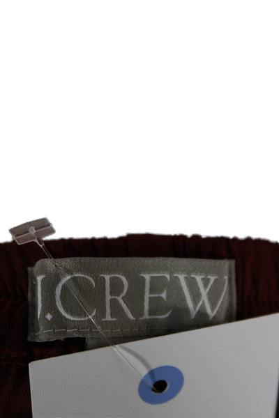 J Crew Women Red Dress Pants 100% Viscose Button Inseam 30 Size XS