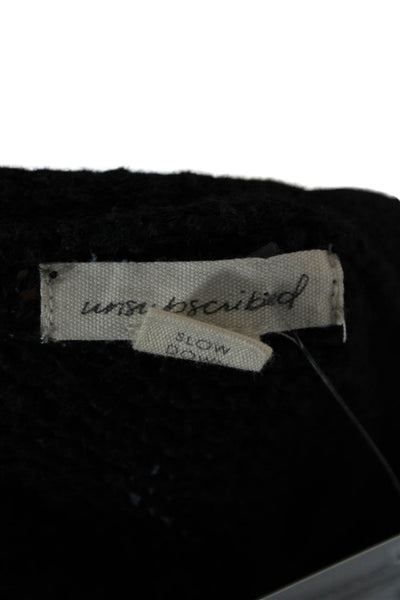 Unsubscribed Women Black Basic Sleeveless Tank Linen Cotton Round Neck Size XS
