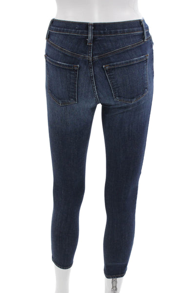 J Brand Women Skinny Ankle Jeans Dark Blue Petites Size 23