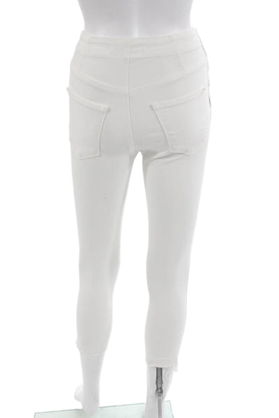 J Brand Womens White Cropped Ankle Jeggings Size 23