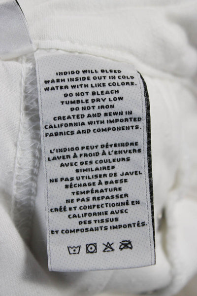 J Brand Womens White Cropped Ankle Jeggings Size 23