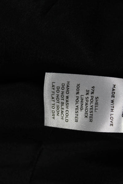 Lulus Women Sleeveless Crew Neck Black Jumpsuit Size M