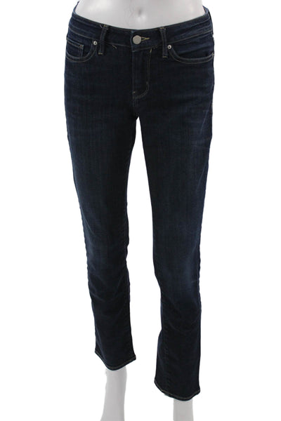Calvin Klein Jeans Women Dark Blue Straight Jeans Size 25