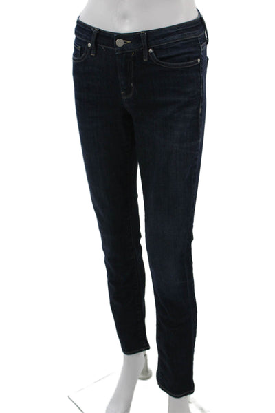 Calvin Klein Jeans Women Dark Blue Straight Jeans Size 25