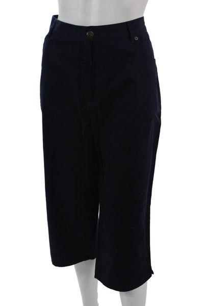 Lauren Jeans Company Women Cropped Dark Blue Jeans Size 16W