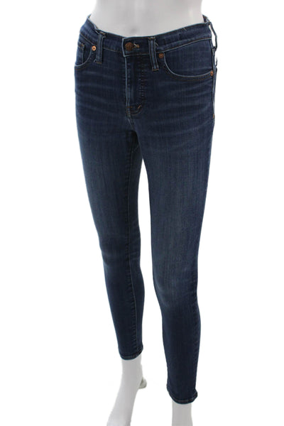 Madewell Womens Ankle Skinny Jeans Dark Blue Size 25