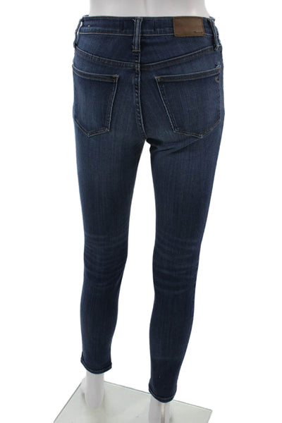 Madewell Womens Ankle Skinny Jeans Dark Blue Size 25