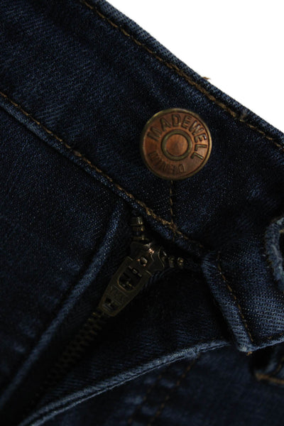 Madewell Womens Ankle Skinny Jeans Dark Blue Size 25