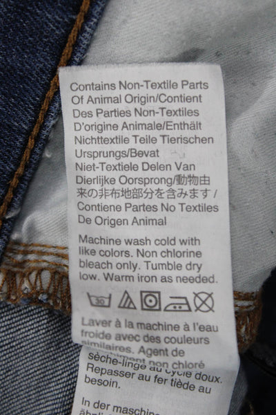 Madewell Womens Ankle Skinny Jeans Dark Blue Size 25