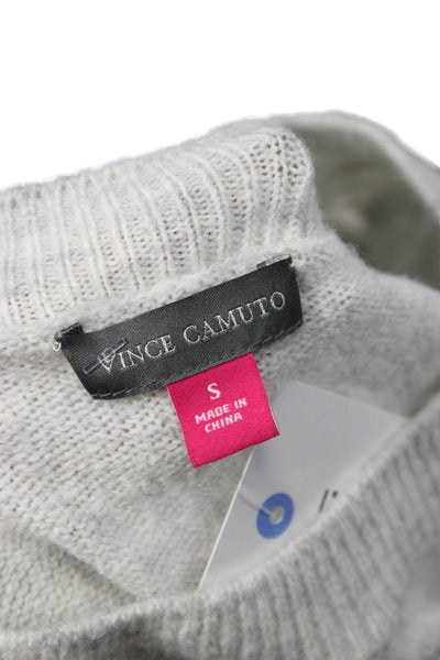 Vince Camuto Unisex Gray Heart Graphic Pullover Sweaters Size S