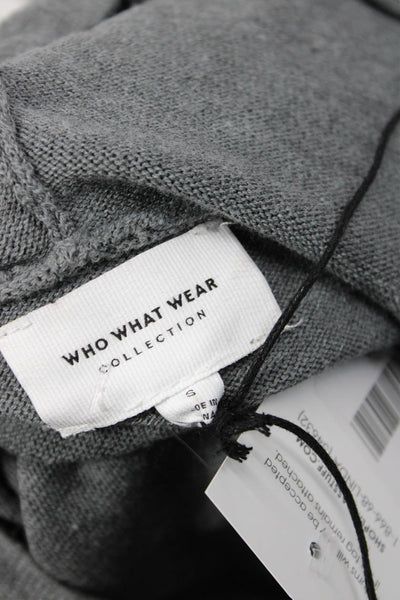 Who What Wear Womens Gray Pullover Hoodie Drawstring Long Sleeve Size S