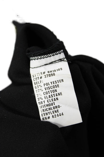 Artelier Nicole Miller Womens Black Dress Pants Zip Inseam 32 Size S