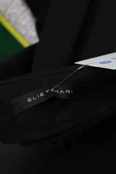 Elie Tahari Women Ankle Cropped Black Pants Size 4