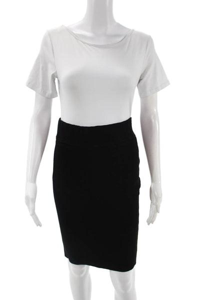 Milly Womens Straight Pencil Skirt Black Size S