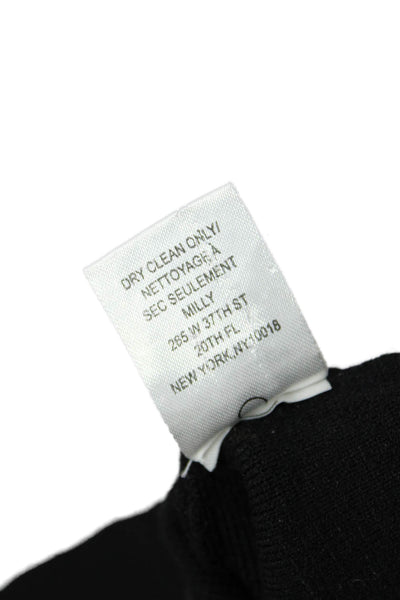 Milly Womens Straight Pencil Skirt Black Size S