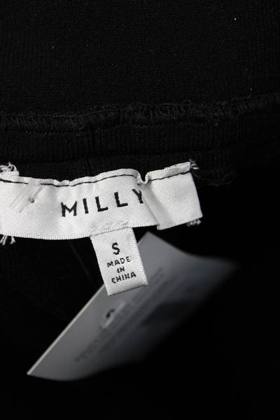 Milly Womens Straight Pencil Skirt Black Size S